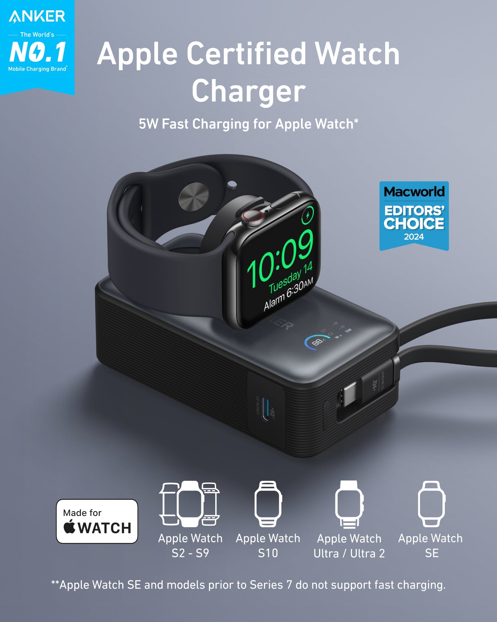 Anker MagGo Power Bank (10K, 35W, For Apple Watch) - We The Collective