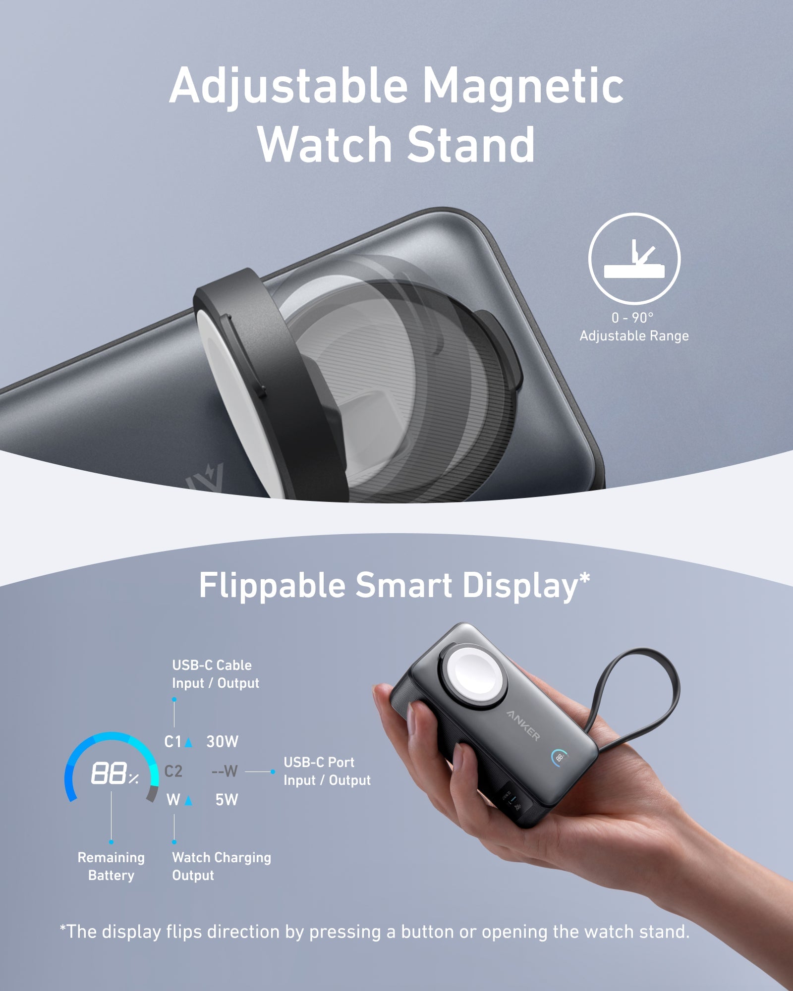 Anker MagGo Power Bank (10K, 35W, For Apple Watch) - We The Collective