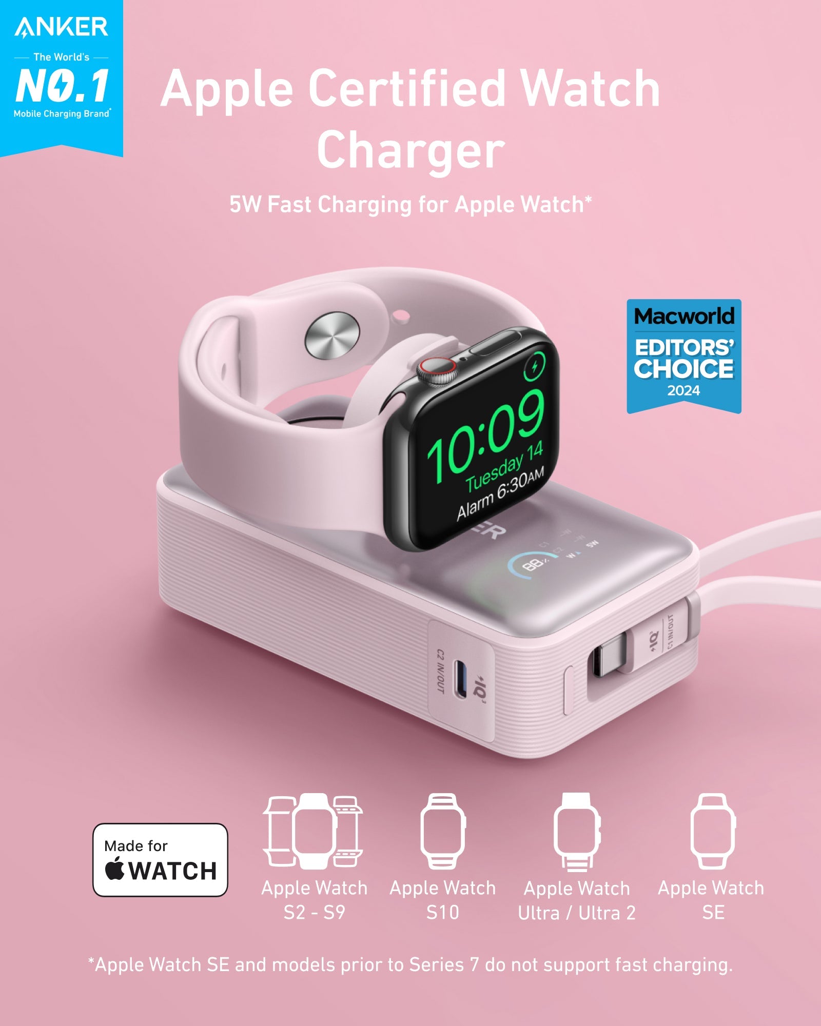 Anker MagGo Power Bank (10K, 35W, For Apple Watch) - We The Collective