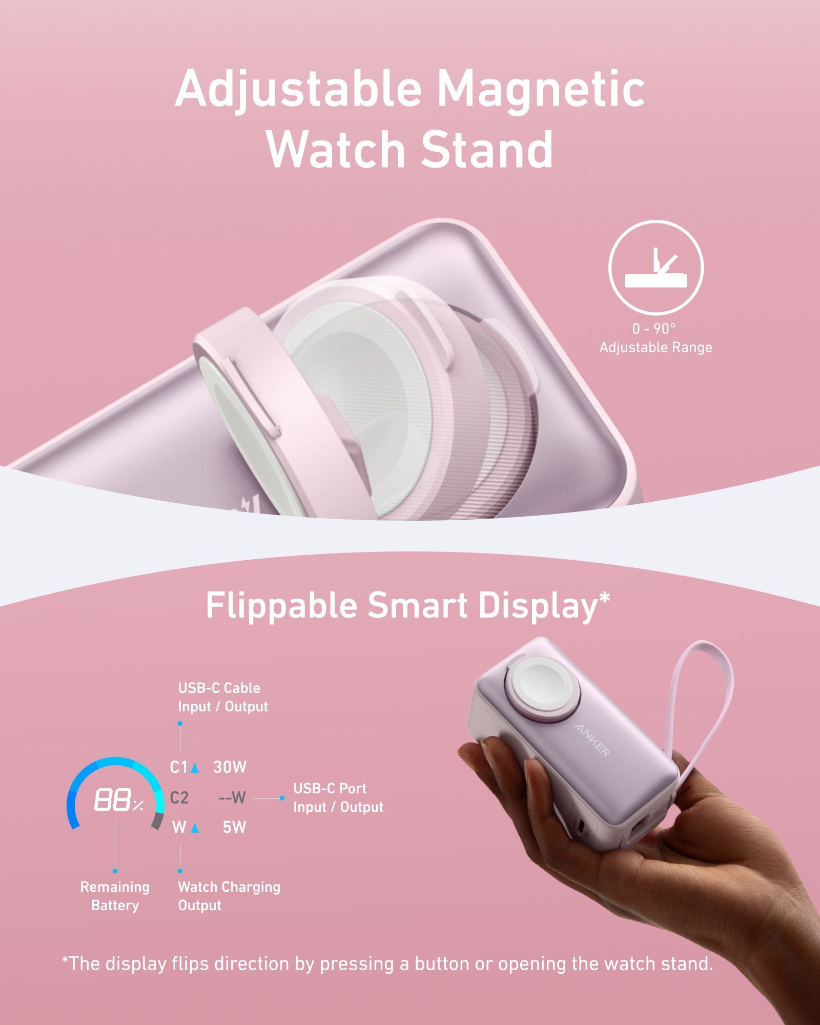 Anker MagGo Power Bank (10K, 35W, For Apple Watch) - We The Collective