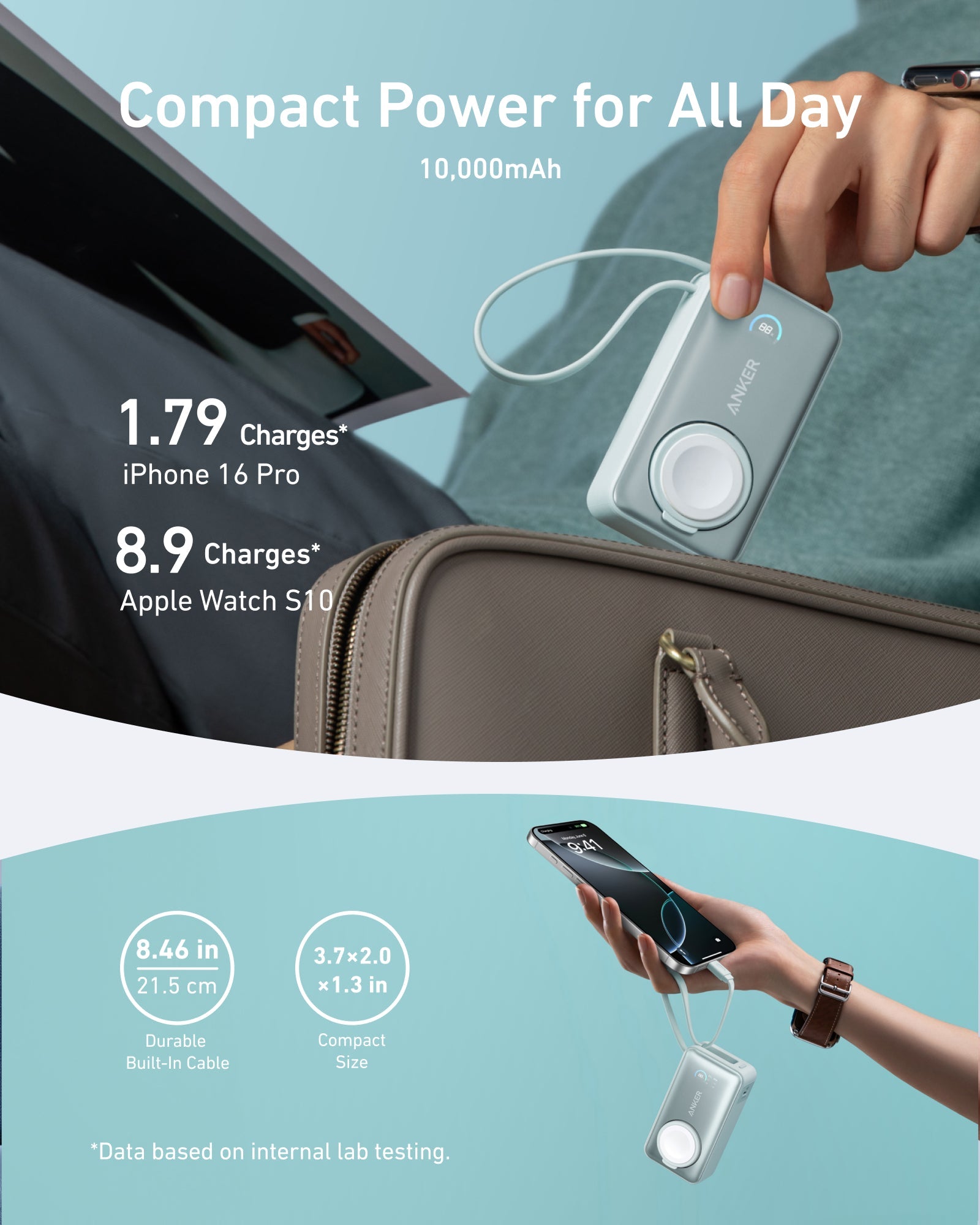 Anker MagGo Power Bank (10K, 35W, For Apple Watch) - We The Collective