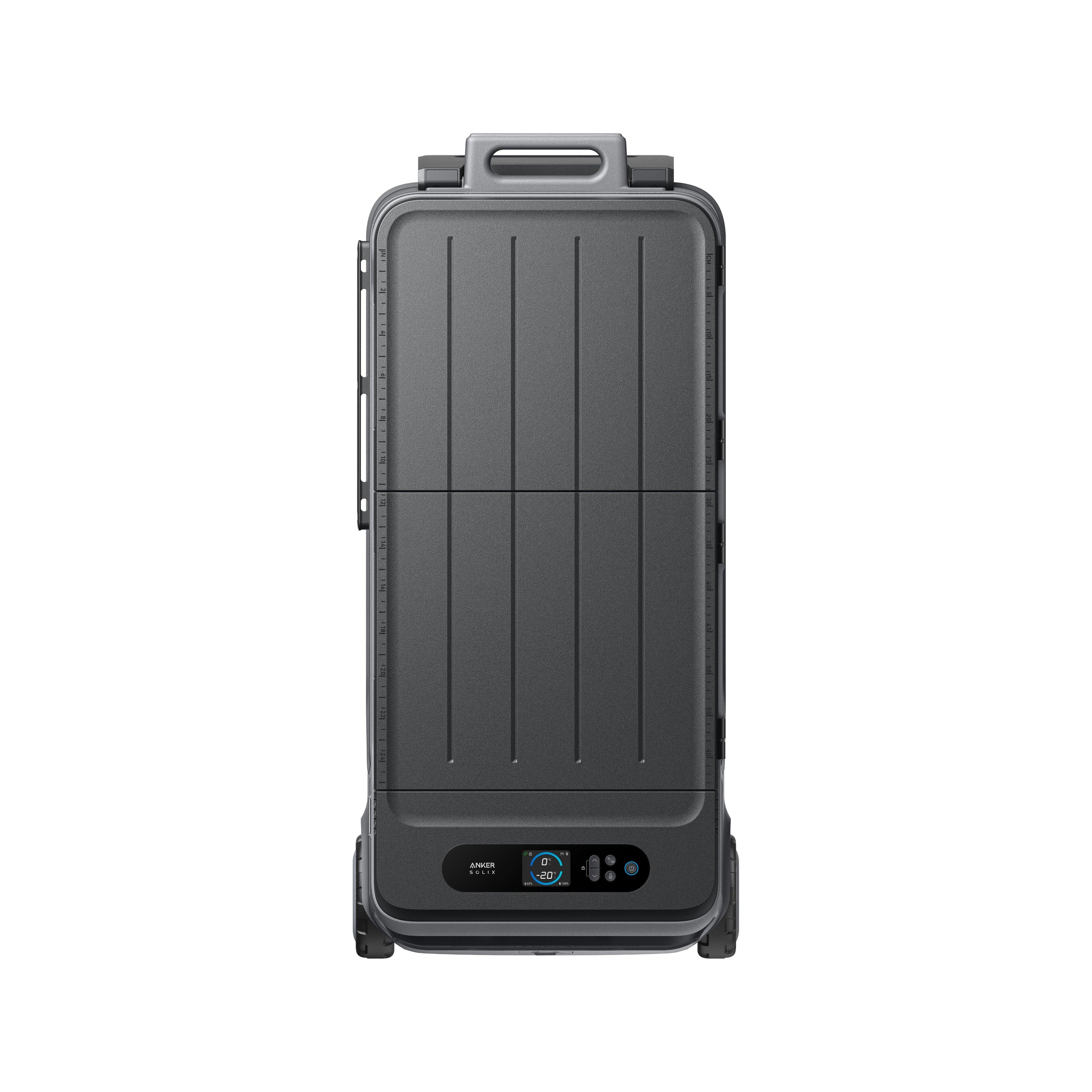 Green Vista Living Anker SOLIX EverFrost 2 58L cooler with sturdy handle and modern design, perfect for outdoor adventures