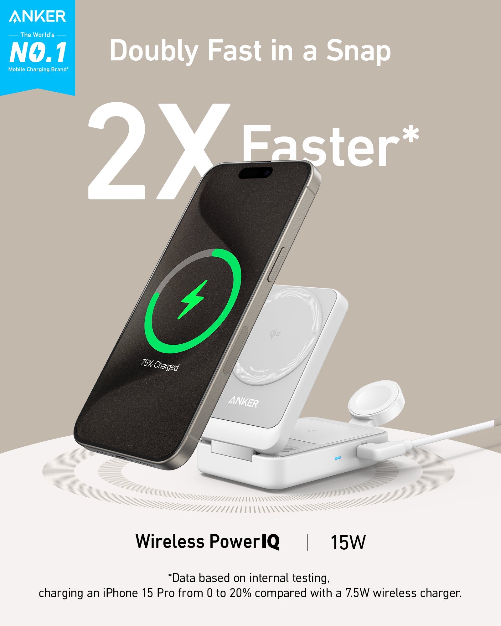 Anker MagGo Wireless Charging Station (Foldable 3-in-1) - We The Collective