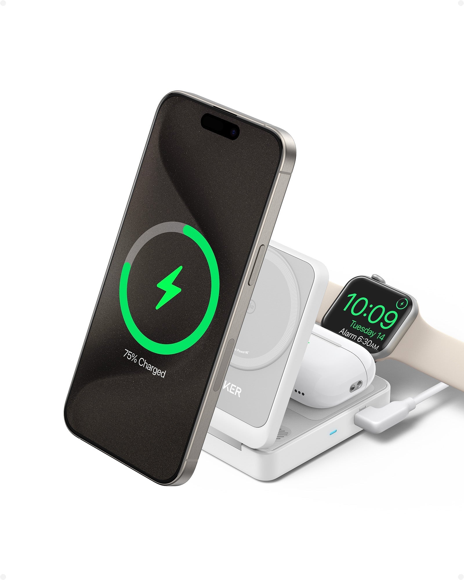 Anker MagGo Wireless Charging Station (Foldable 3-in-1) - We The Collective