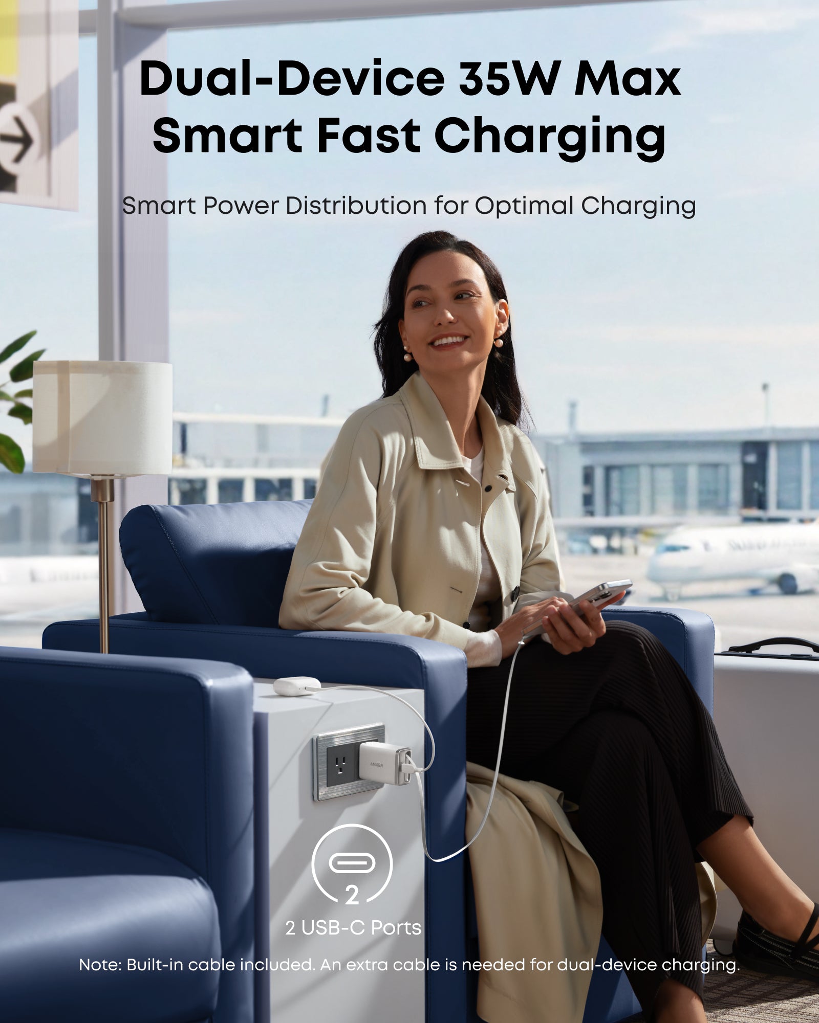Anker Nano Charger (35W, Built-In Retractable USB-C Cable) - We The Collective