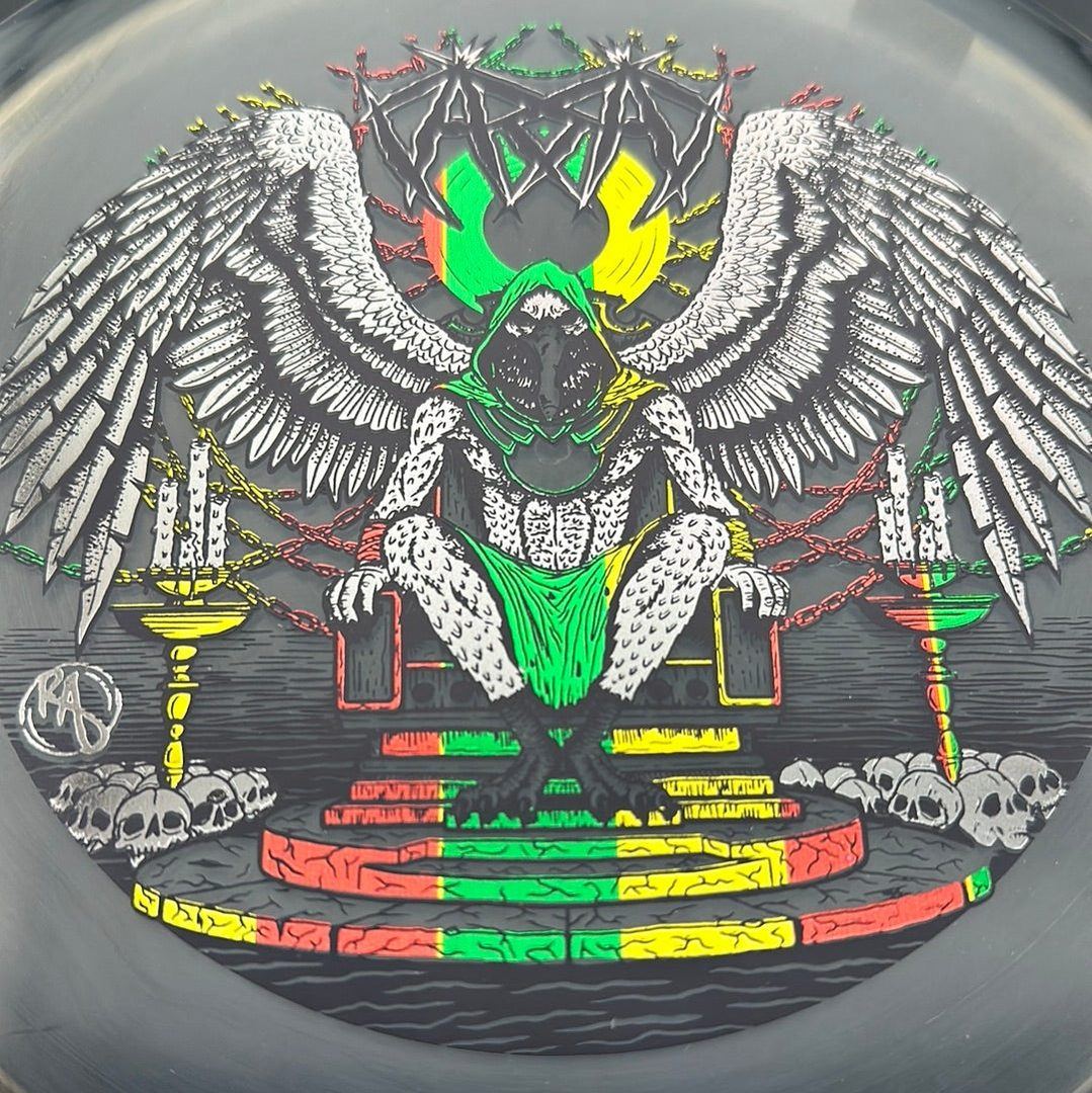CryZtal Buzzz disc golf disc by Rare Air Discs featuring Karudi the Overseer design from Cult of RAD collection.