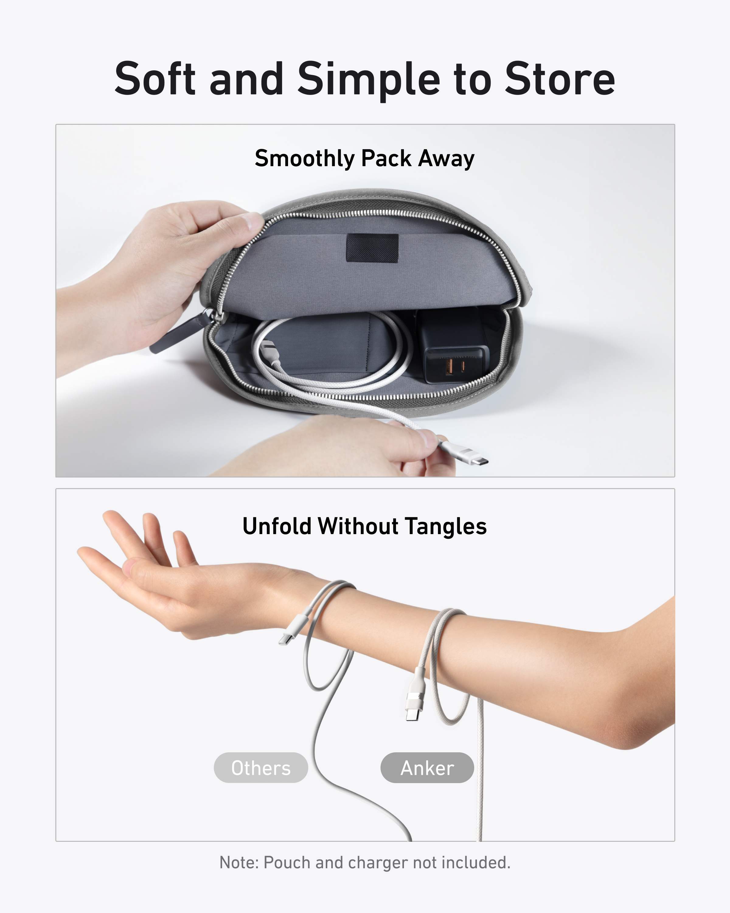 Anker USB-C to USB-C Cable (3 ft / 6 ft, 240W, Upcycled-Braided) - We The Collective