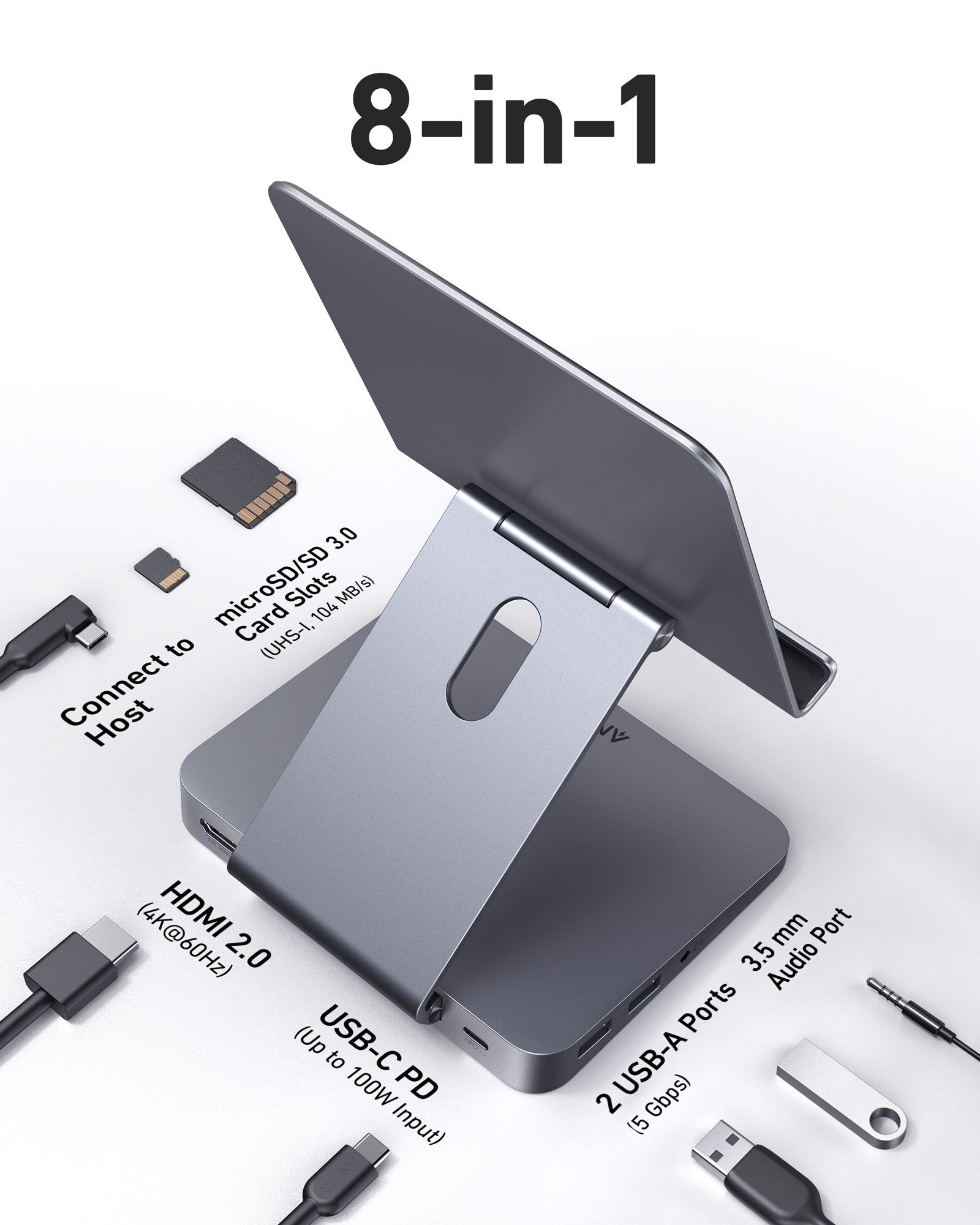 Anker <b>551</b> USB-C Hub (8-in-1, Tablet Stand) - We The Collective