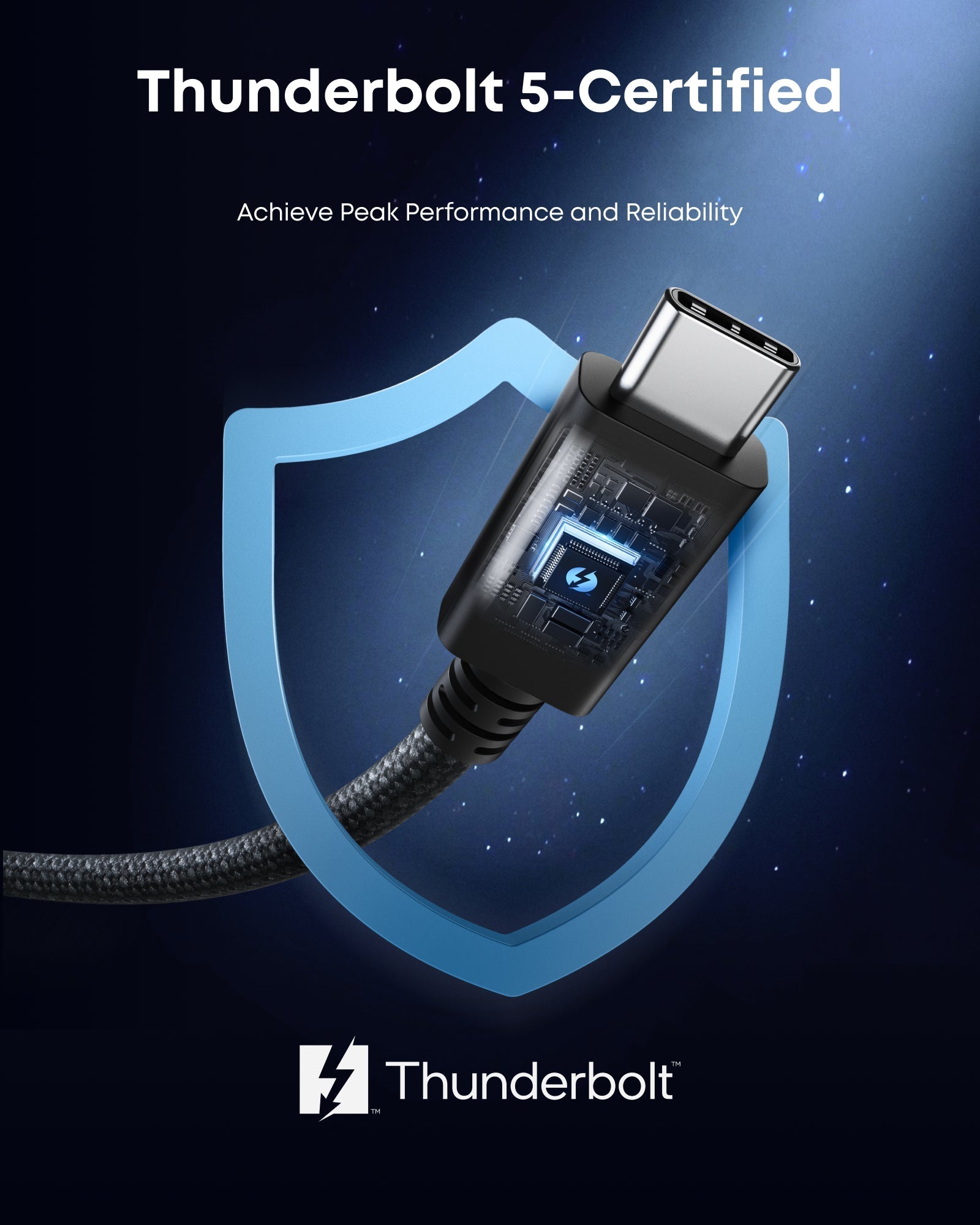Anker Prime Thunderbolt 5 Cable (3.3 ft/1.7 ft, 80 Gbps, 240W) - We The Collective
