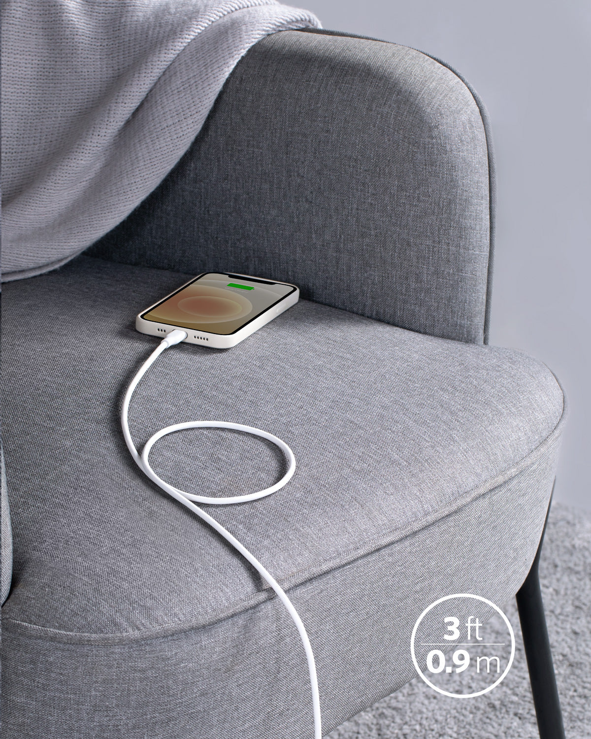 Anker <b>641</b> USB-C to Lightning Cable (Flow, 3 ft Silicone) - We The Collective