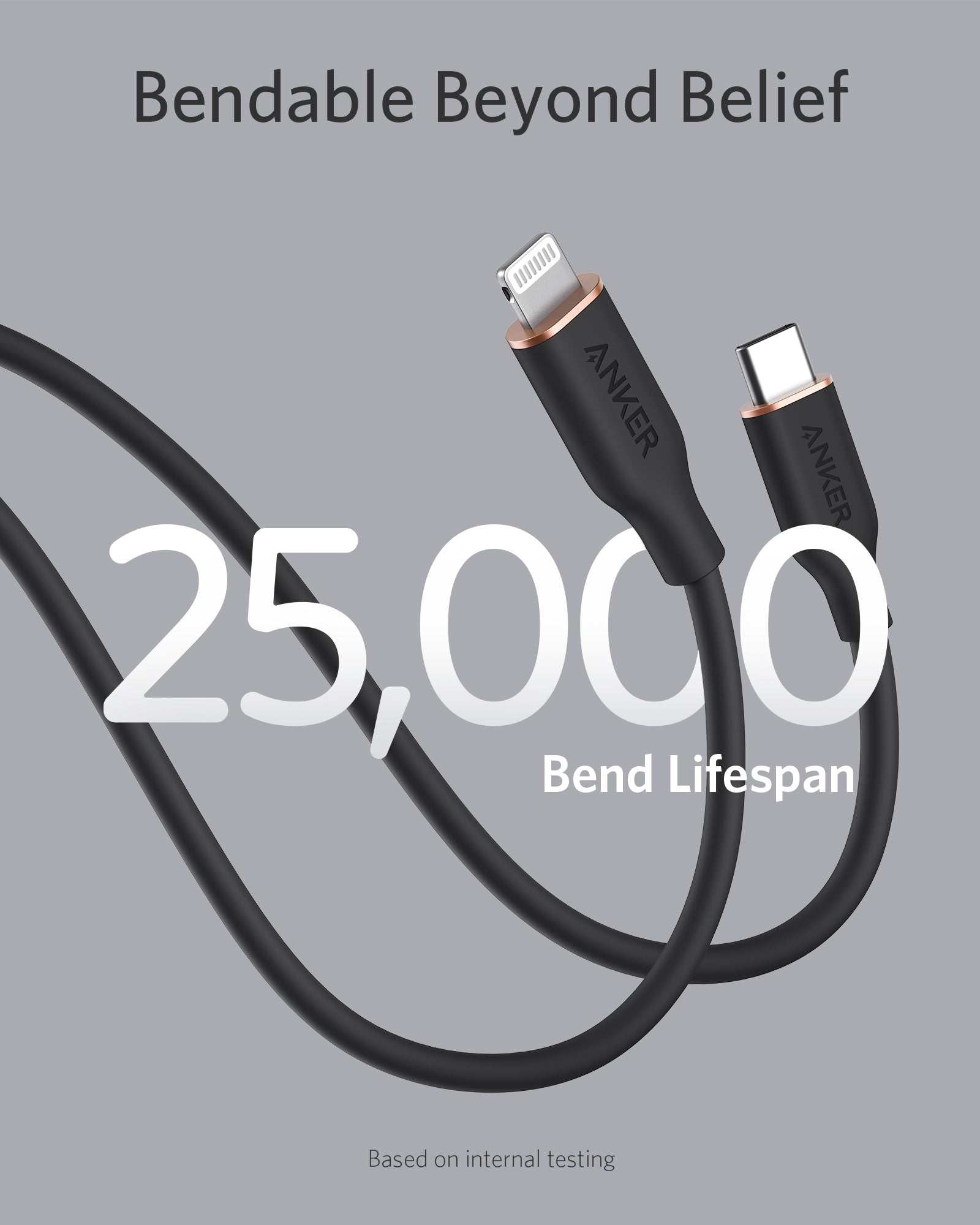 Anker <b>641</b> USB-C to Lightning Cable (Flow, 3 ft Silicone) - We The Collective