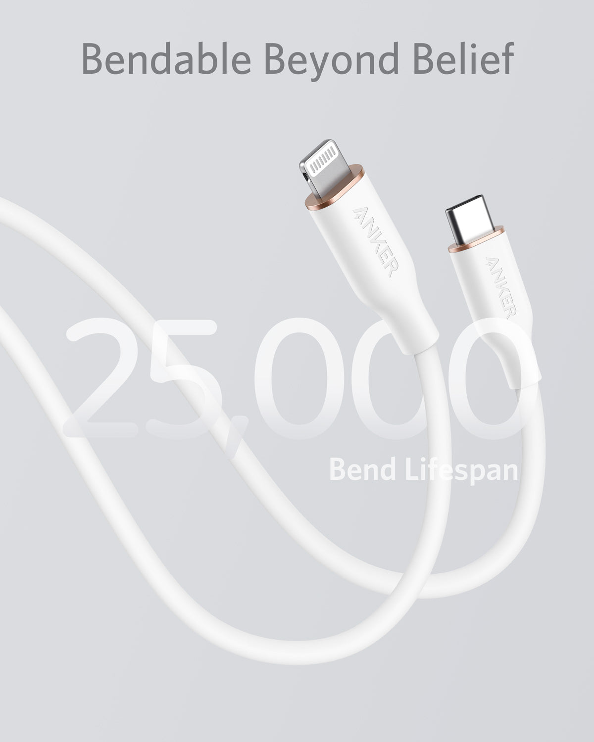 Anker <b>641</b> USB-C to Lightning Cable (Flow, 3 ft Silicone) - We The Collective
