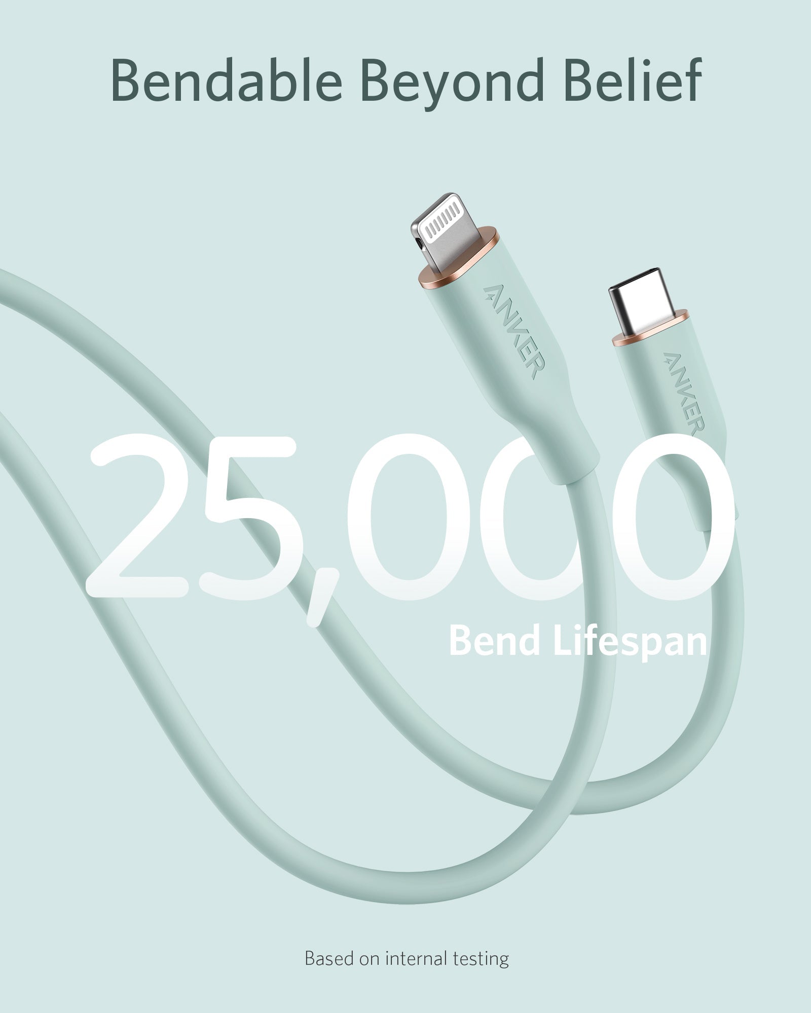 Anker <b>641</b> USB-C to Lightning Cable (Flow, 3 ft Silicone) - We The Collective