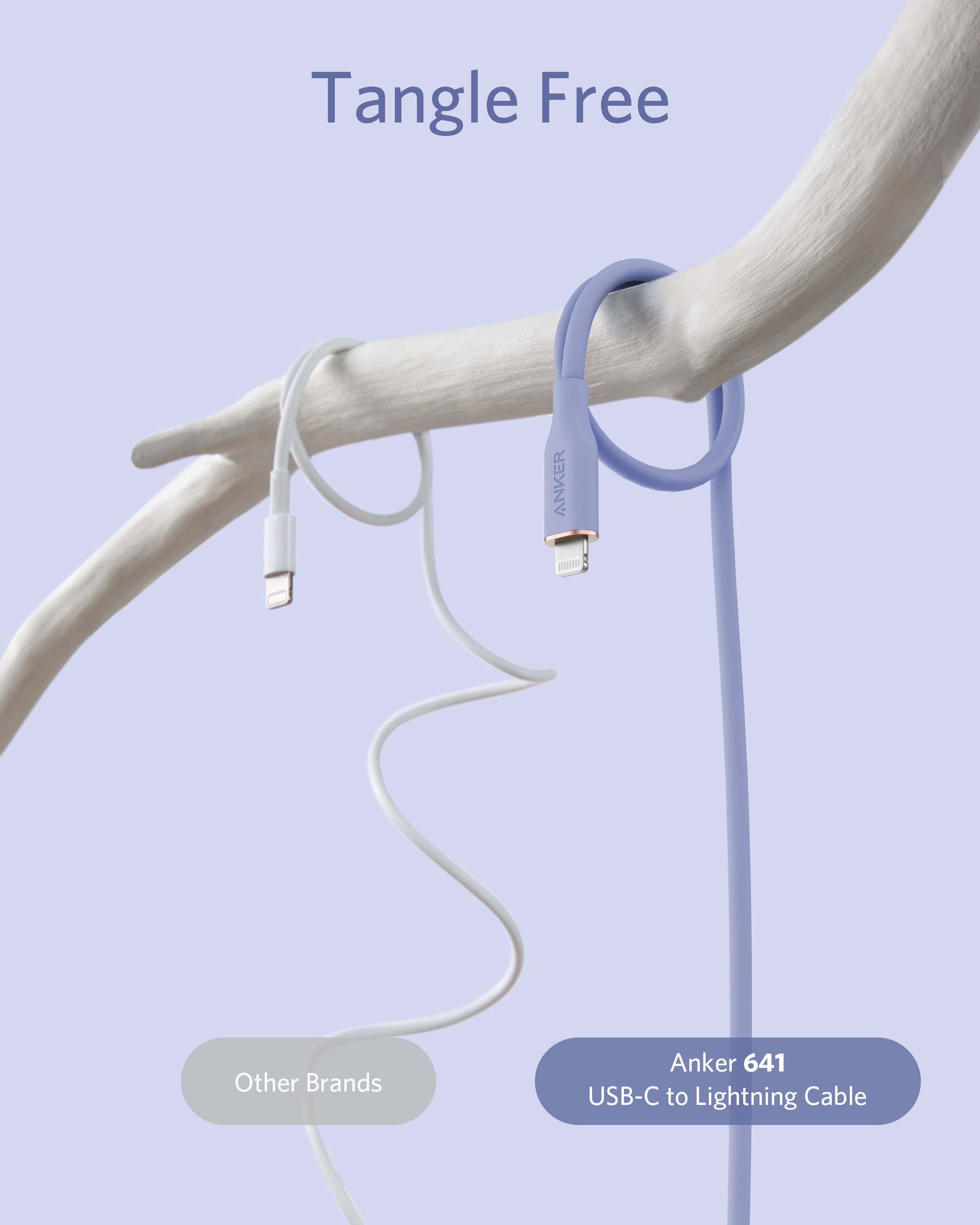 Anker <b>641</b> USB-C to Lightning Cable (Flow, 3 ft Silicone) - We The Collective