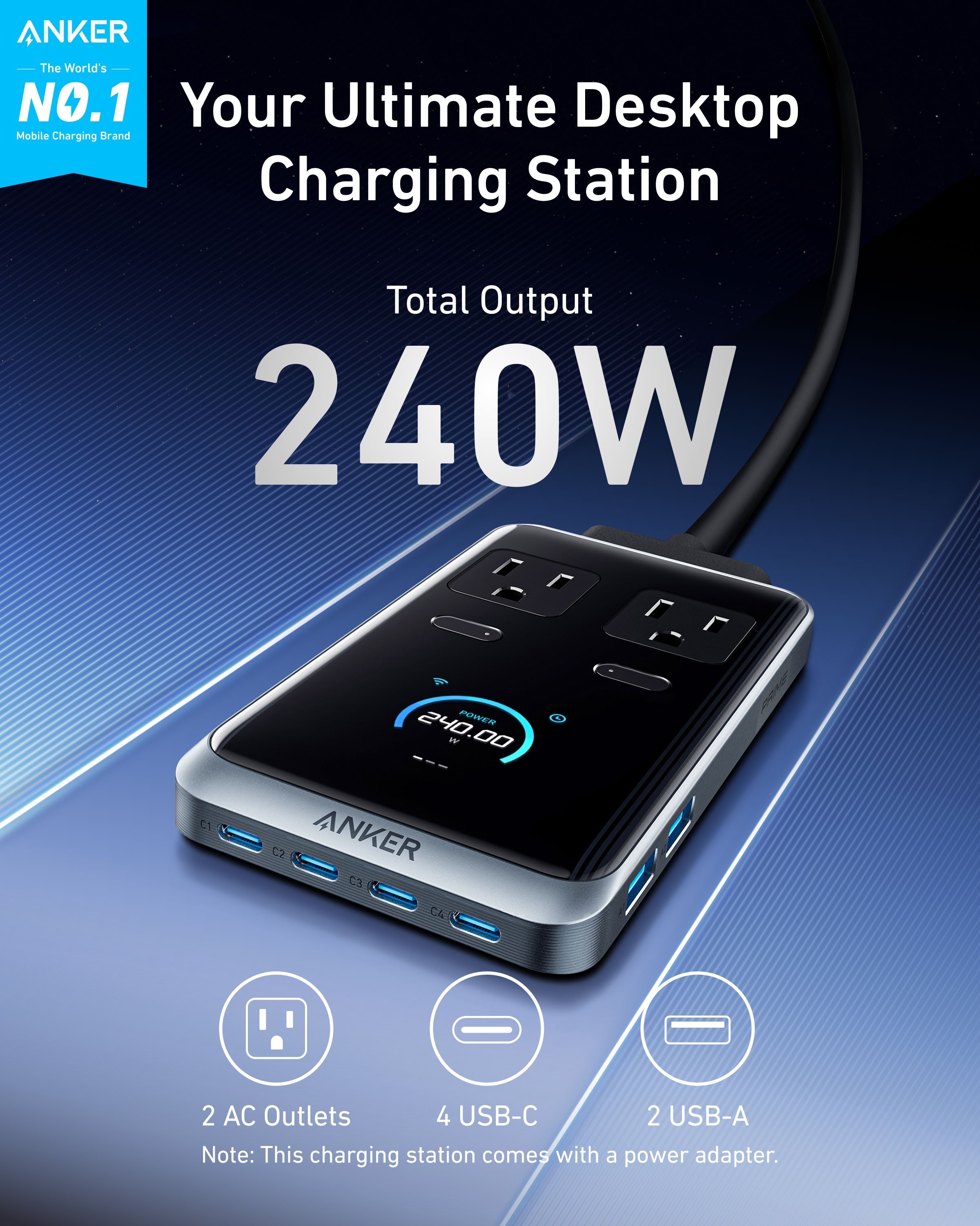 Anker Prime Charging Station (8-in-1, 240W) - We The Collective