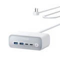 Anker 525 charging station with multiple USB ports for efficient charging of devices; sleek black design.