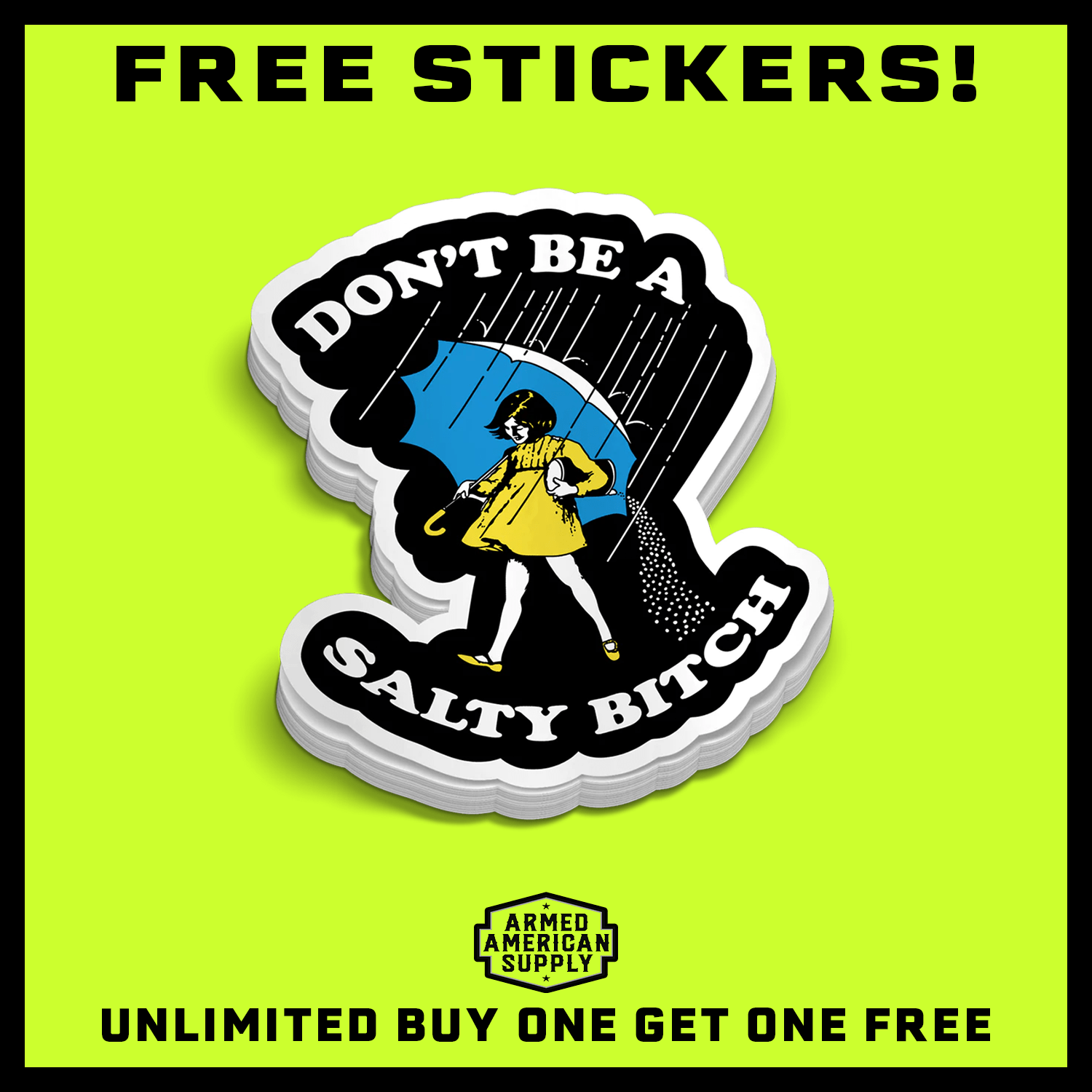Salty Bitch Hard Hat Decal - OVERLANDERS Outfitter