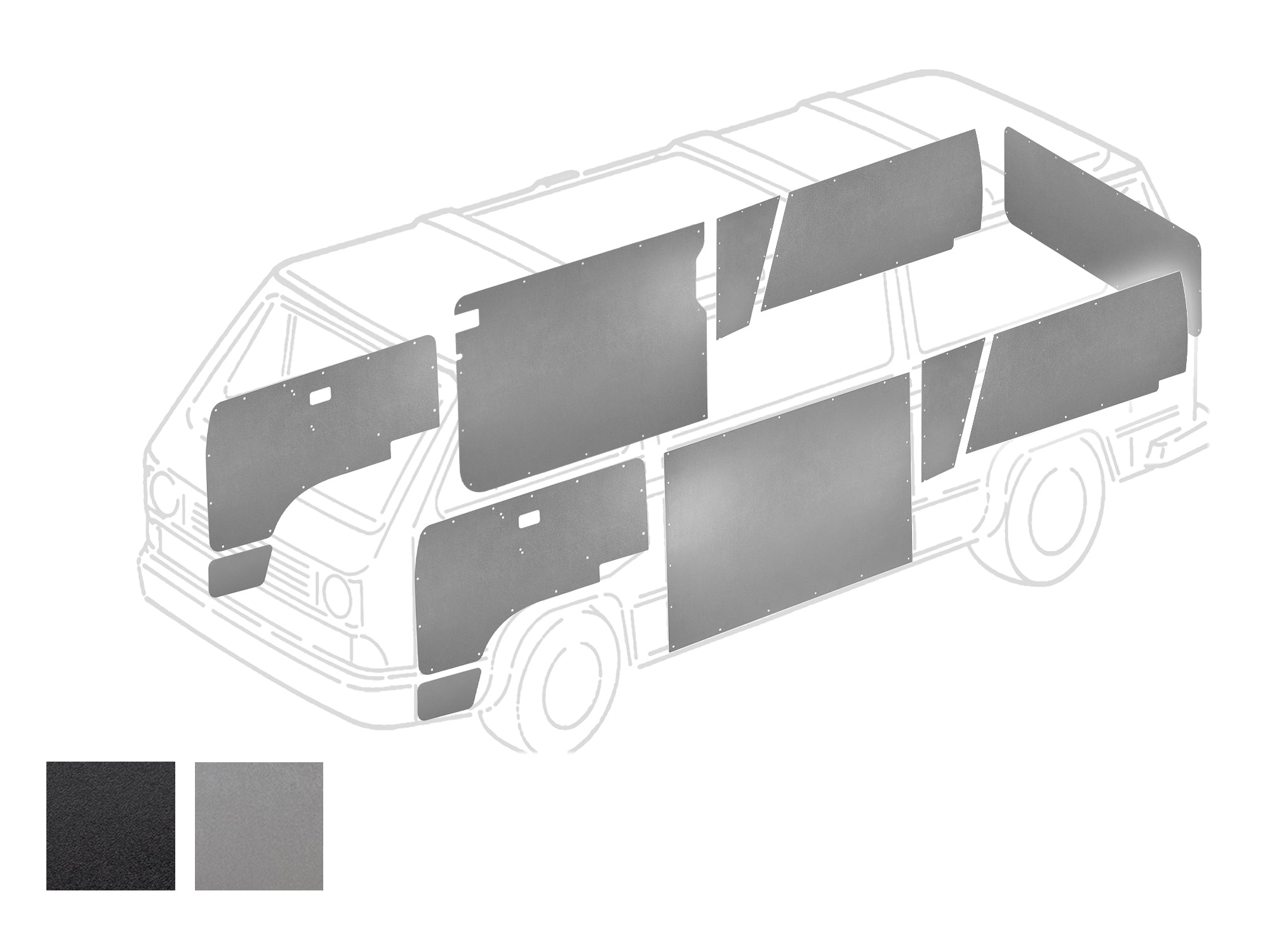 ABS Plastic Trim Panel Set [Vanagon Non-Camper] - OVERLANDERS Outfitter