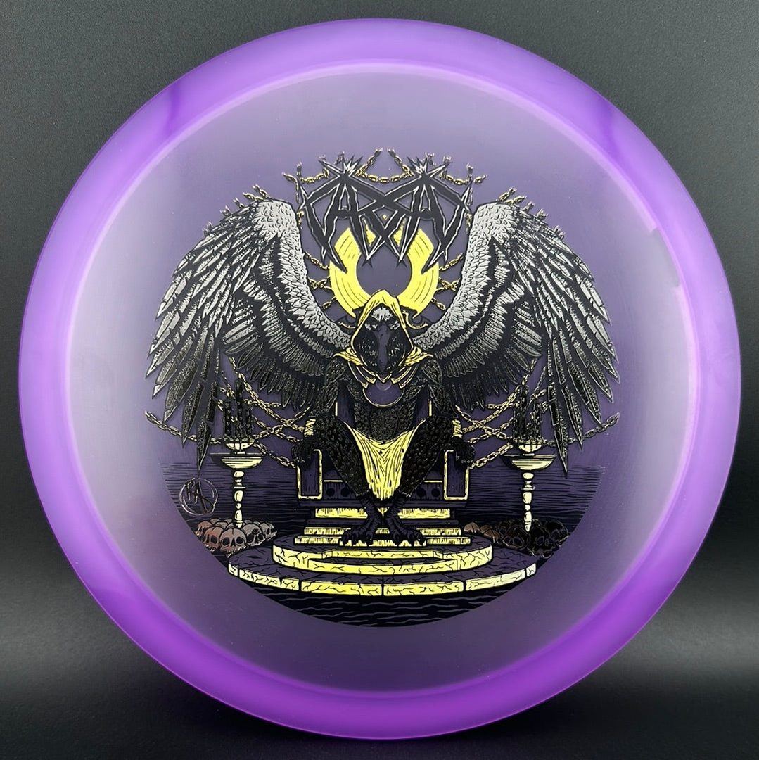 CryZtal Buzzz disc golf disc by Rare Air Discs featuring Karudi the Overseer design from Cult of RAD collection.