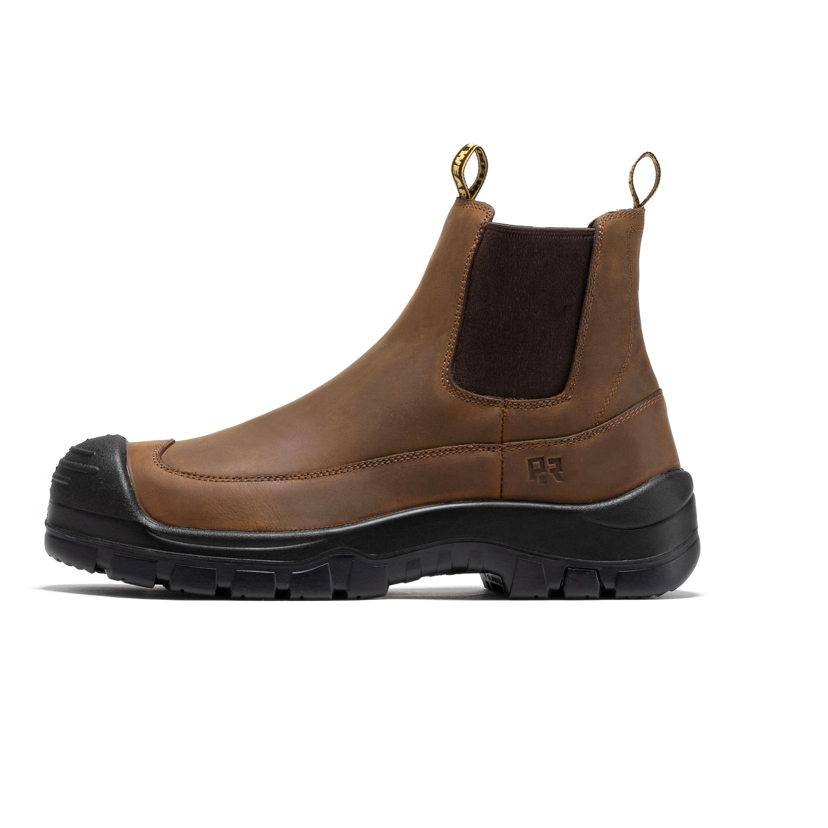 ROCKROOSTER Woodland Brown 6 inch Composite Toe Pull-on Leather Work Boots AK664 - We The Collective