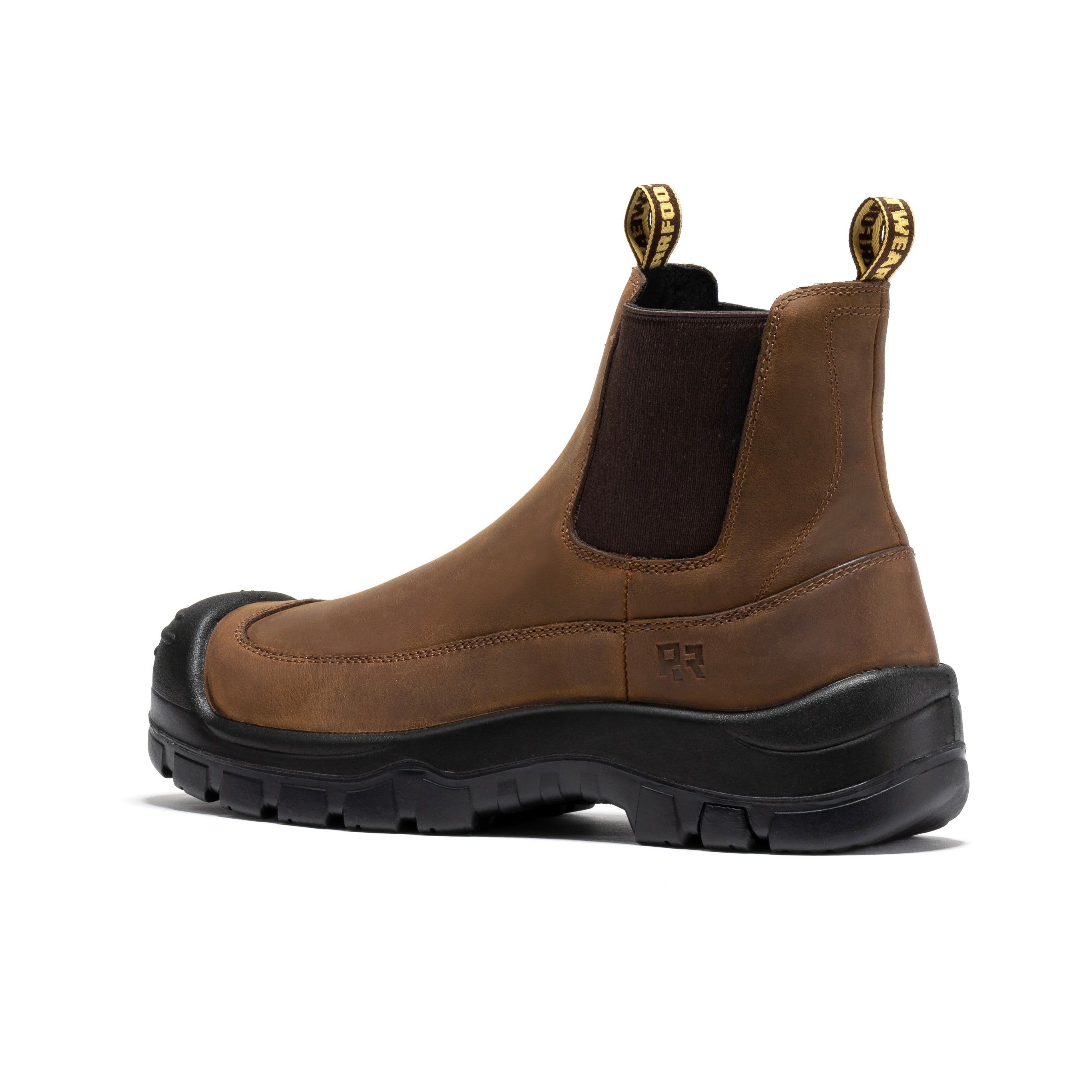 ROCKROOSTER Woodland Brown 6 inch Composite Toe Pull-on Leather Work Boots AK664 - We The Collective