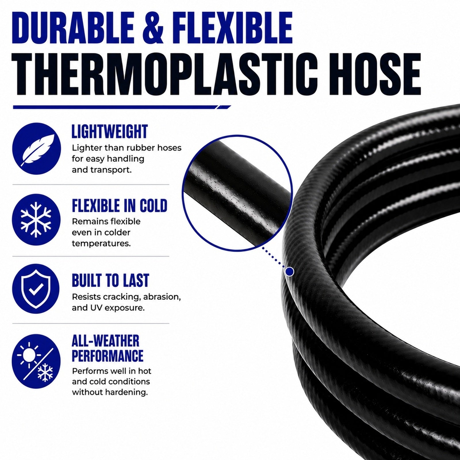 Flame King 8 Ft 1 Pound Propane Tank Gas Hose Adapter Extension
