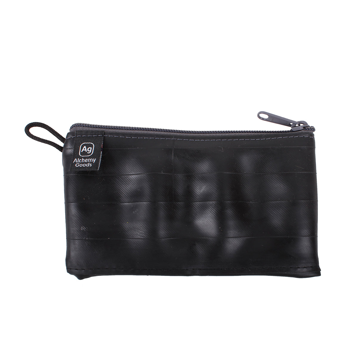 ZEITBIKE Alchemy Goods mid-size zipper pouch with liner in coal color, durable bag for organizing essentials.
