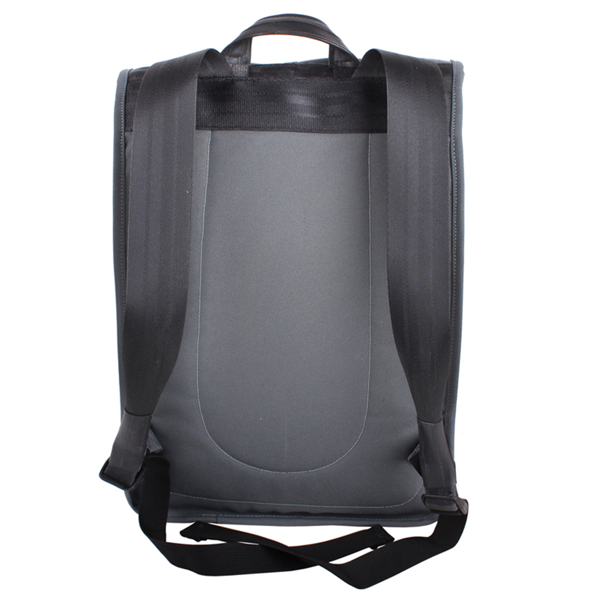 Charcoal Alchemy Goods Madison Backpack by ZEITBIKE, showing its sleek design and durable fabric with multiple compartments.