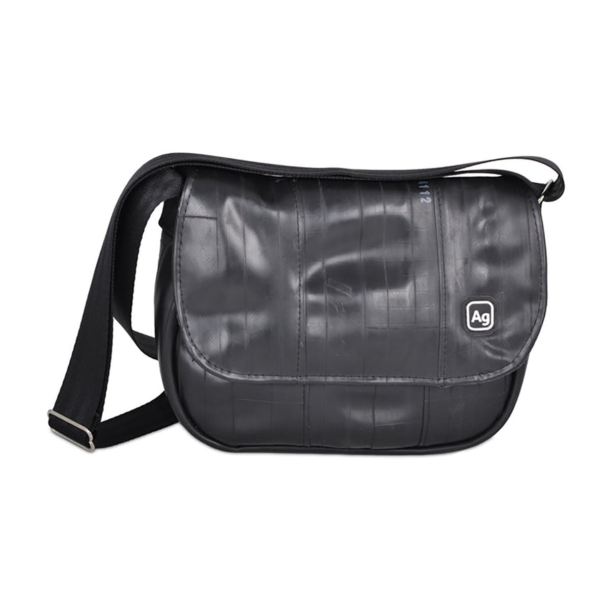Alchemy Goods Laurelhurst Cross Body Bag by ZEITBIKE in black and grey, featuring durable fabric and adjustable strap for everyday use.