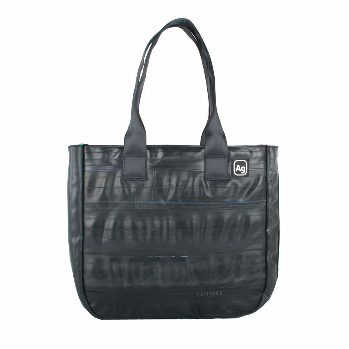 Alchemy Goods Rainier Shoulder Bag in black and grey, stylish and durable bag with adjustable strap, ideal for everyday use.