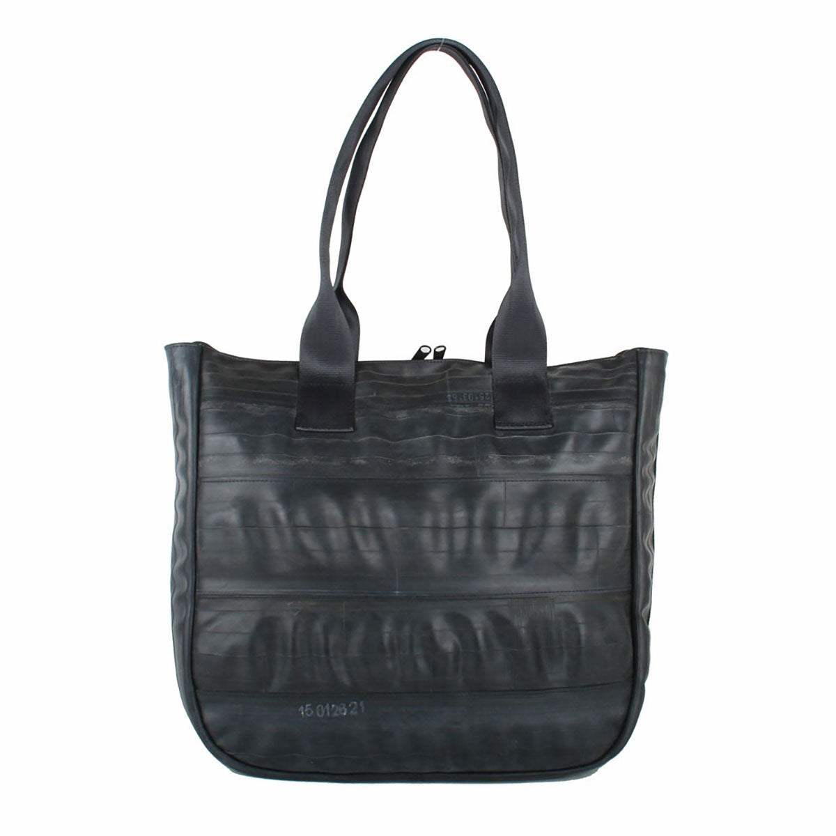 Alchemy Goods Rainier Shoulder Bag in black and grey, ZEITBIKE branded bag made of durable materials, displayed on a plain background.