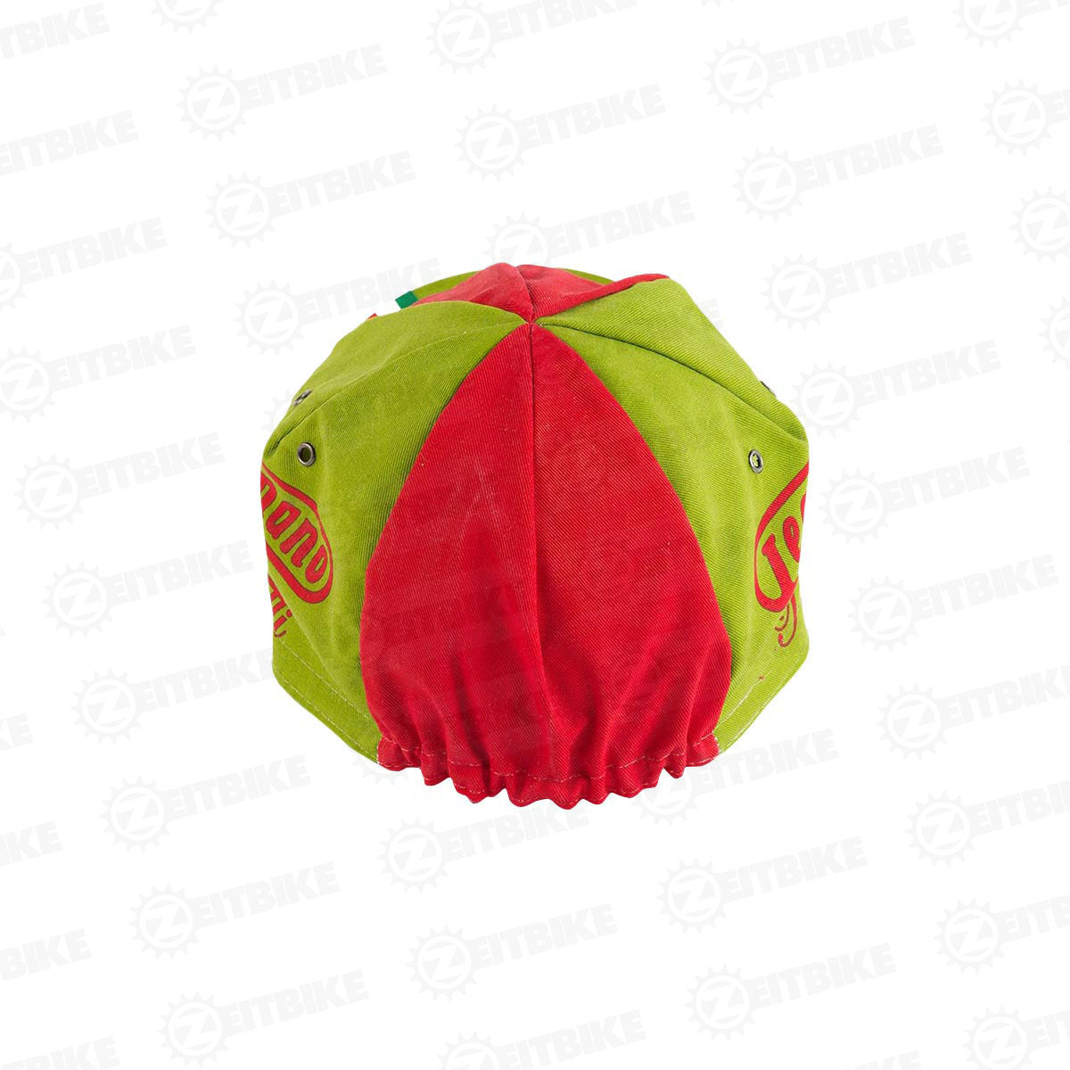 ZEITBIKE vintage Legnano cycling cap with embroidered logo, shown from the back in classic design and fabric.
