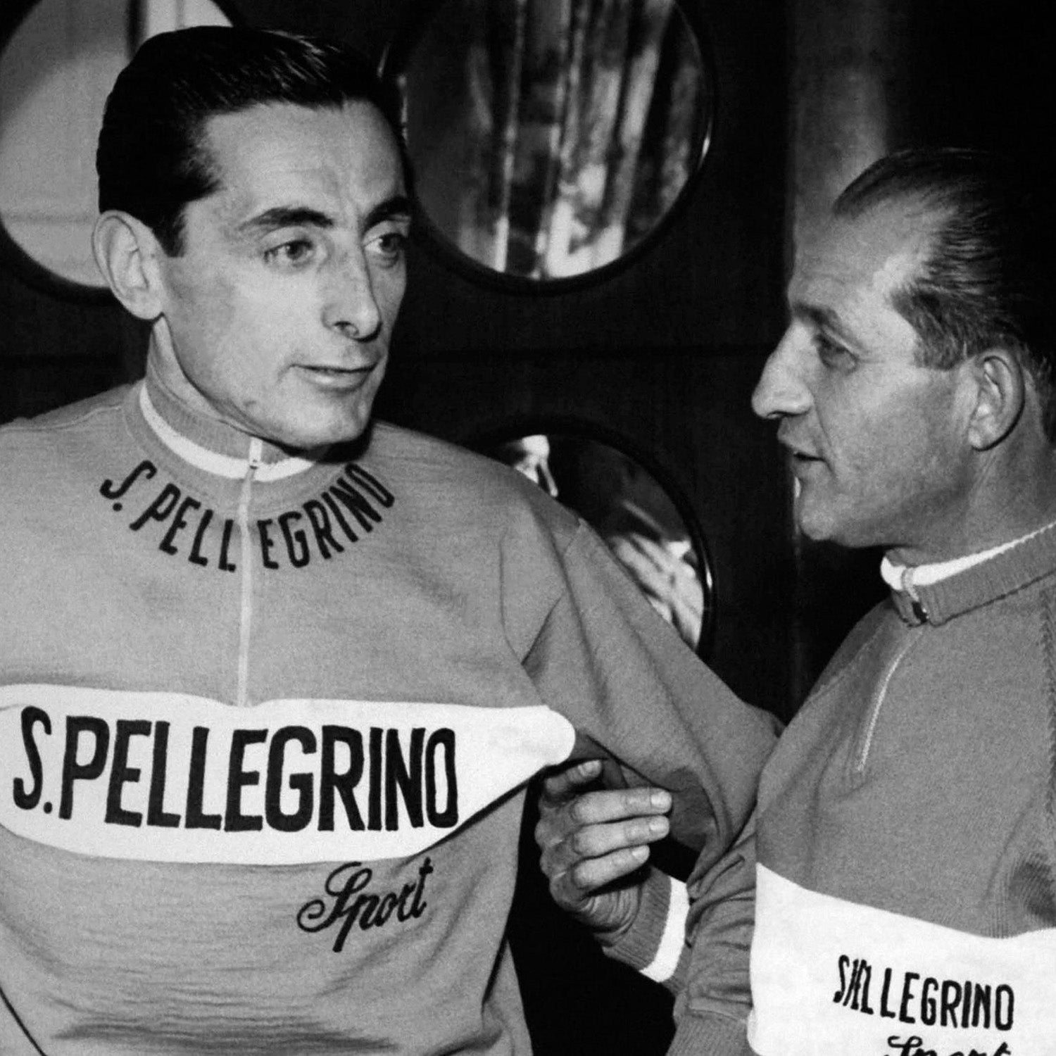Vintage ZEITBIKE cycling cap with S.Pellegrino branding, featuring a classic design and lightweight fabric for comfortable wear.