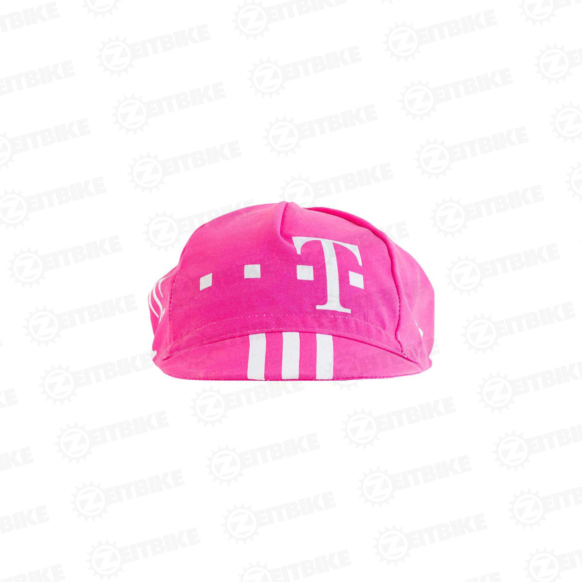 ZEITBIKE vintage cycling cap with T-Mobile branding, featuring a classic design and branded logo on the front.