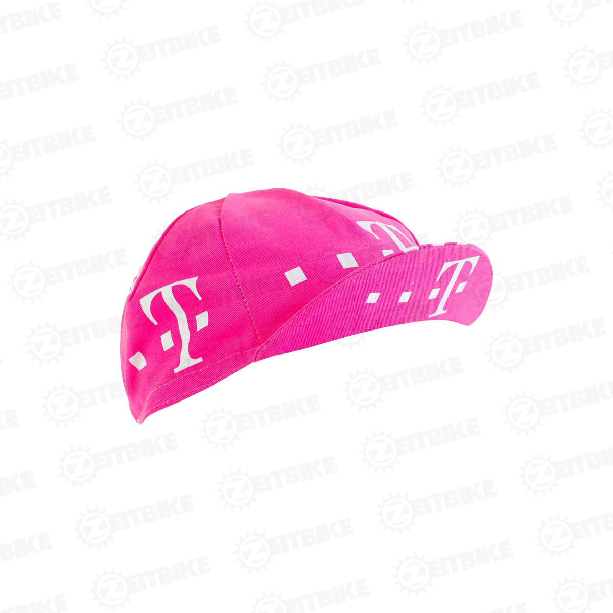 ZEITBIKE vintage cycling cap featuring T-Mobile branding, with a classic design and side view showing the logo and fabric details.