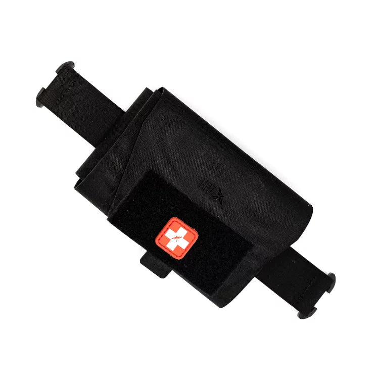 HCC Tactical ARC Medical Pouch in black, featuring multiple compartments for organized medical gear and supplies.