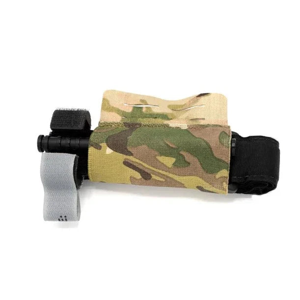 HCC Tactical ARC Medical Pouch in multicam, featuring multiple compartments for organized medical gear storage.