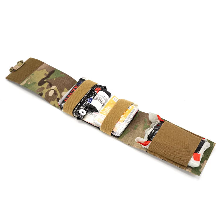 HCC Tactical ARC Medical Pouch in Multicam, featuring multiple compartments for first aid supplies and tactical gear.