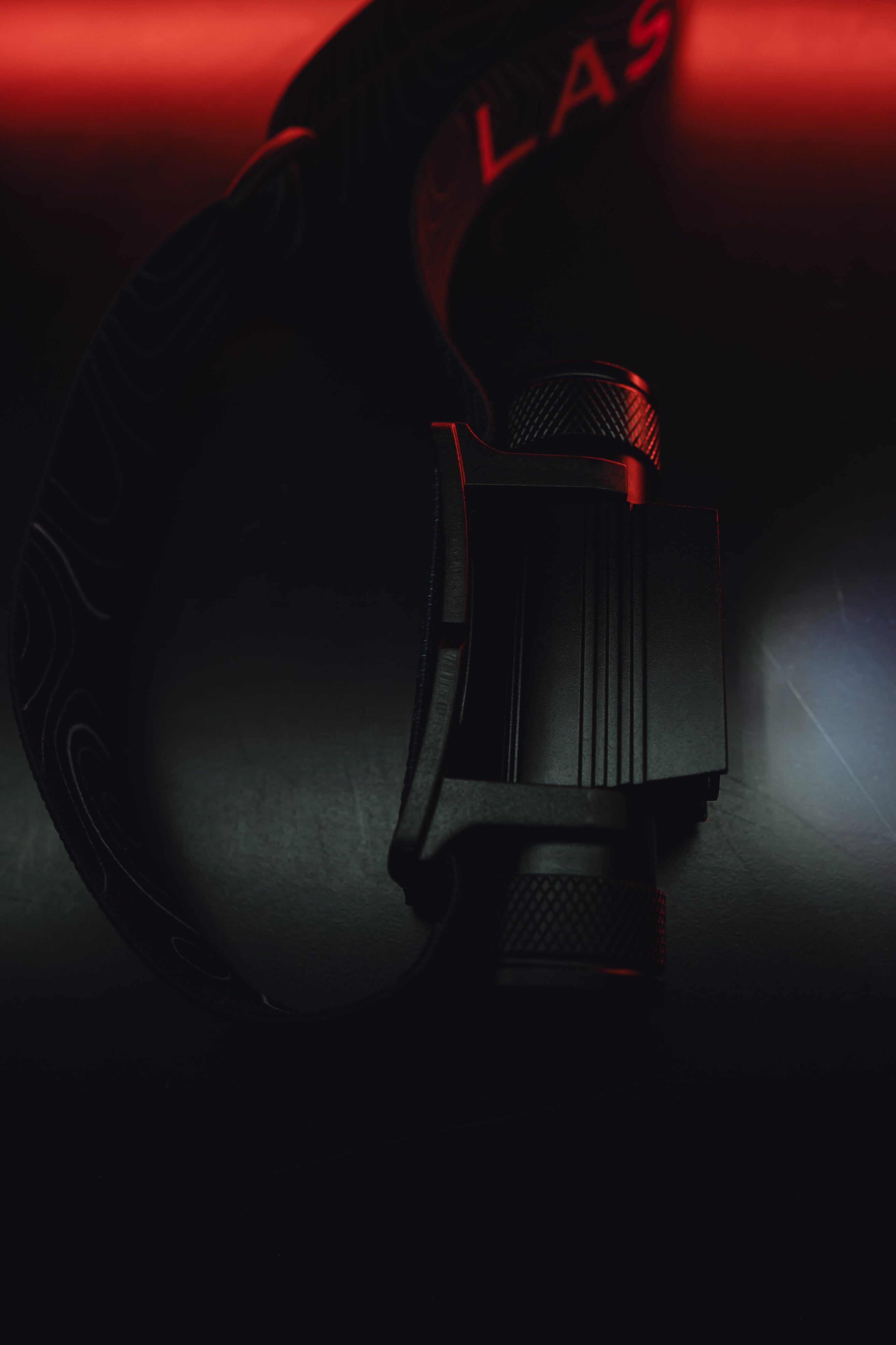 Last Light LLC Strike 1800 Headlamp with adjustable straps and bright LED light for outdoor activities and nighttime use.