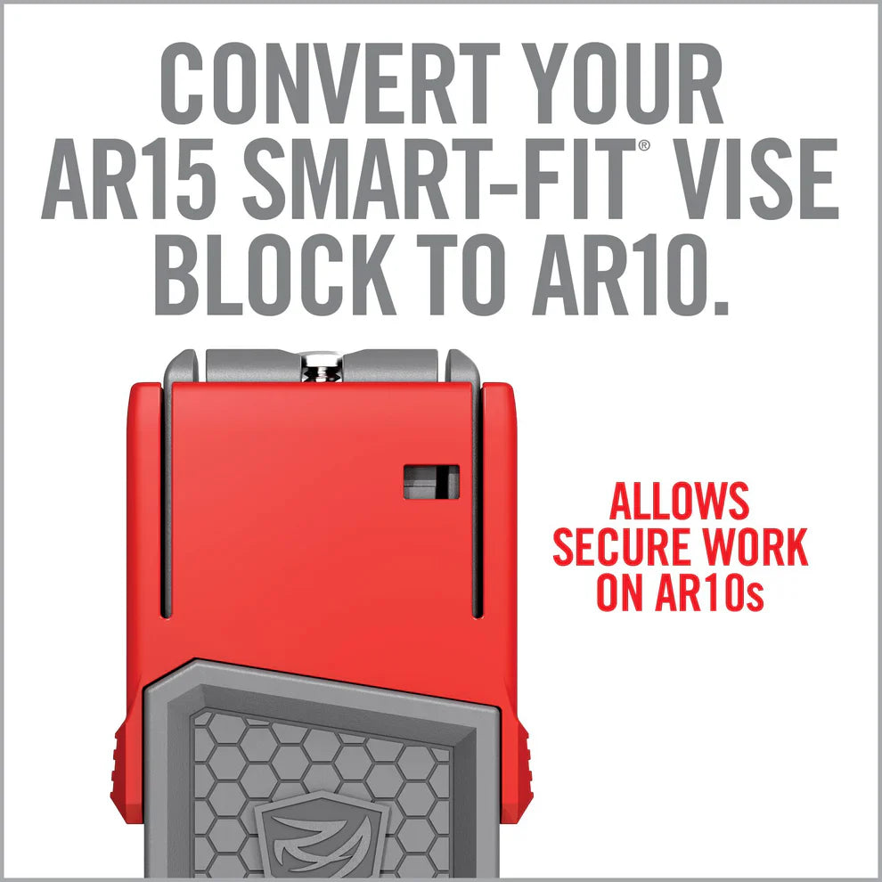 HCC Tactical Smart-Fit® Vise Block Sleeve for AR10, designed for secure cleaning and maintenance of firearms.