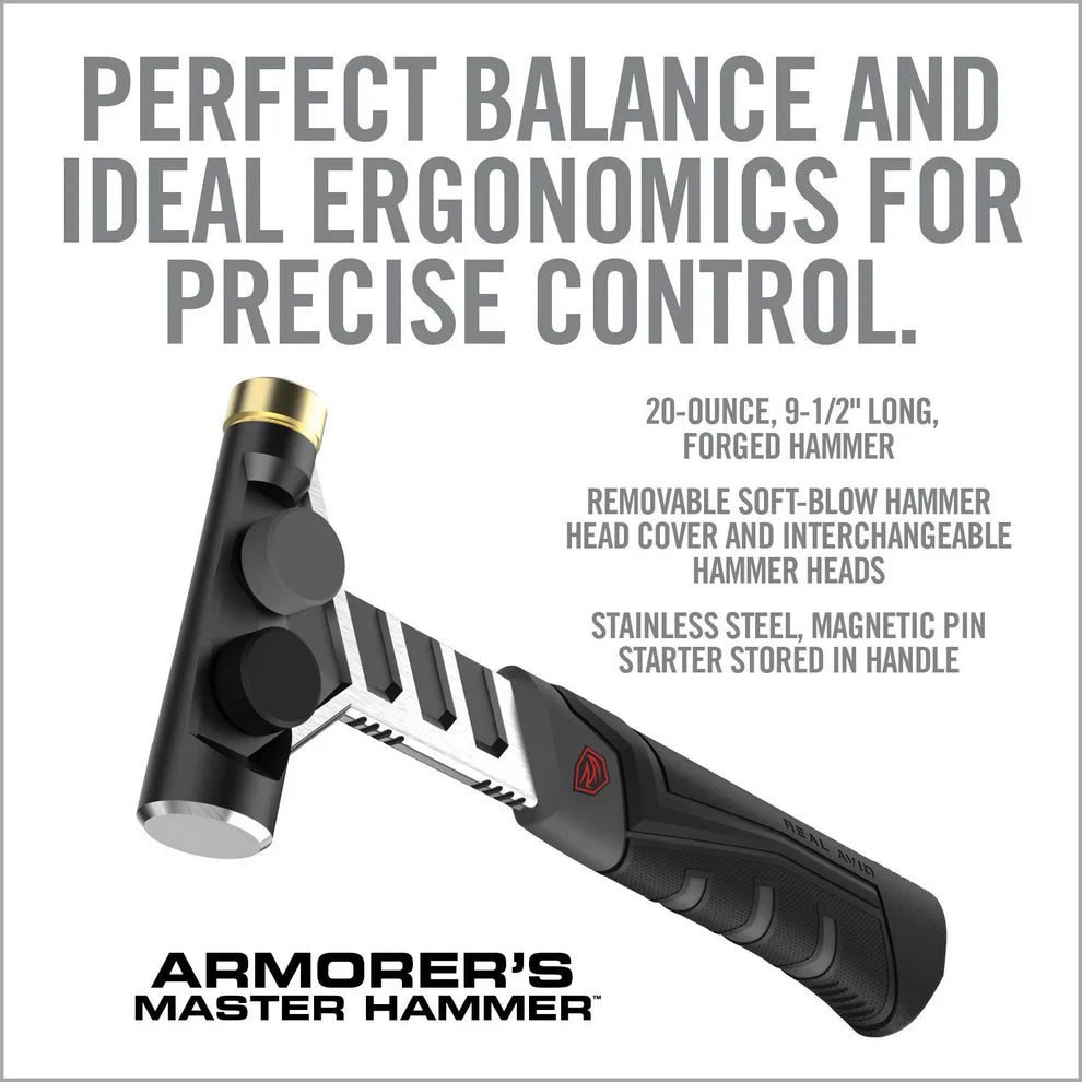 HCC Tactical armorer's hammer used for cleaning and maintenance, featuring a sturdy metal head and ergonomic handle.