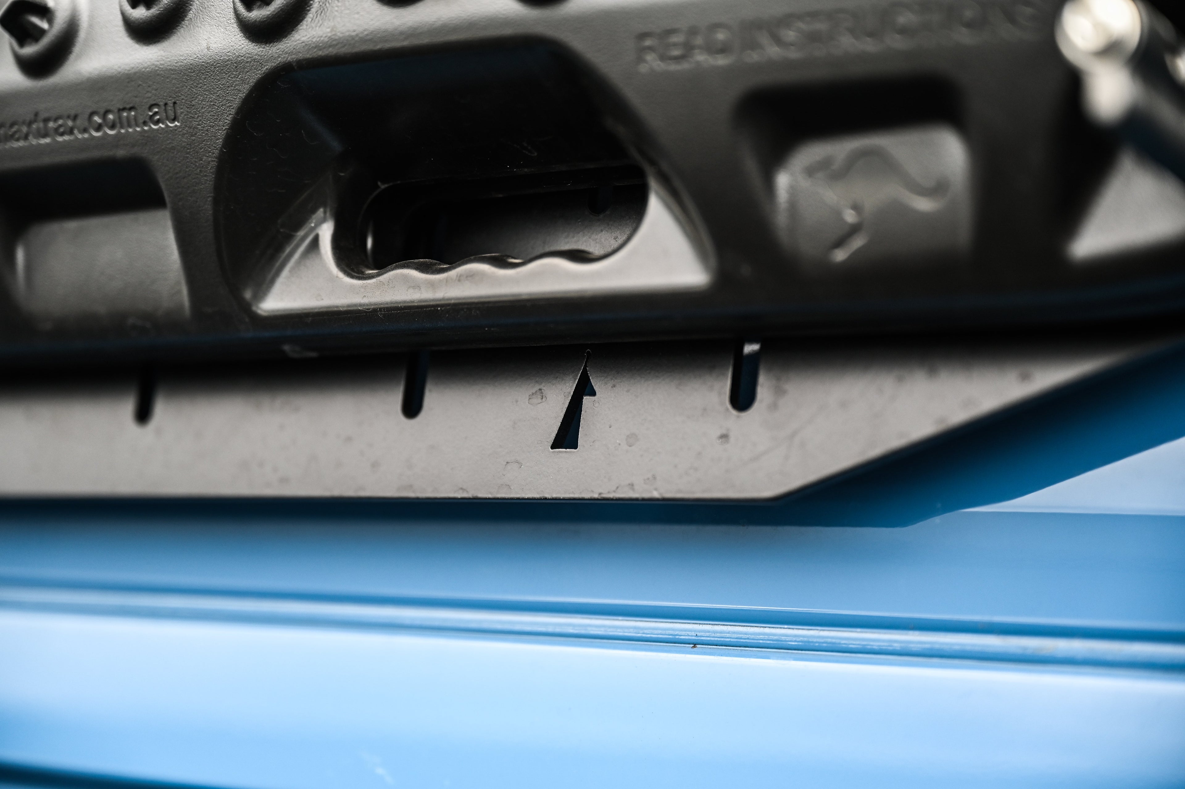 Alpine Van Works Alpaca Cargo Plate for Sprinter van exterior component, durable aluminum design with mounting hardware.