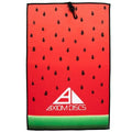Axiom Sublimated Watermelon Edition towel by Rare Air Discs, featuring vibrant watermelon design and soft fabric for accessories.