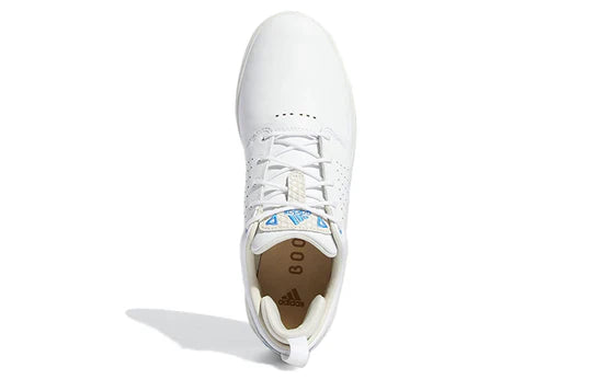 ParWestGolf Adidas FLOPSHOT spikeless golf shoes with white and black design, featuring comfortable, lightweight footwear for golf.