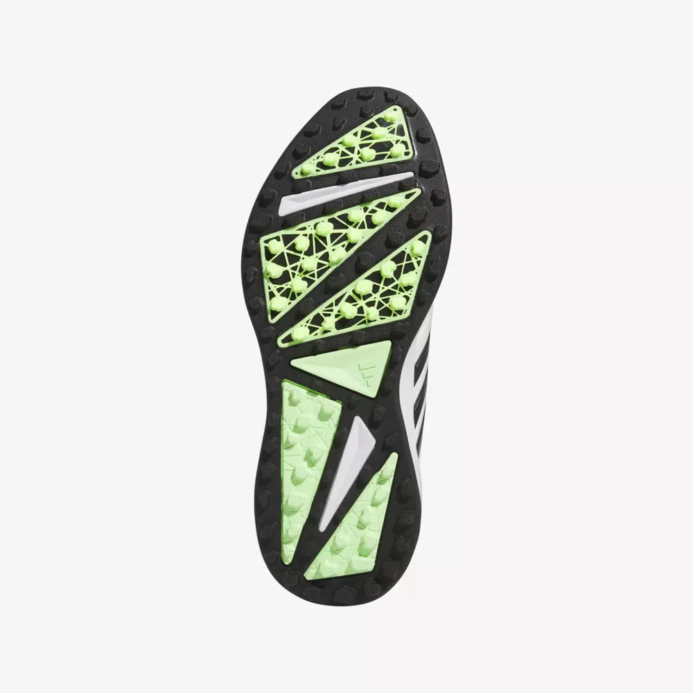 Adidas Solarmotion Spikeless 24 golf shoes with breathable mesh upper and rubber outsole, designed for comfort and traction on the course.