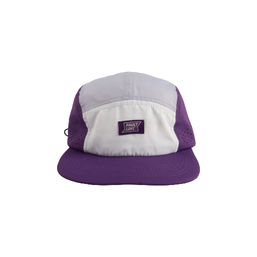Crushable 5-Panel Camper Hat - Purple/Gray - OVERLANDERS Outfitter
