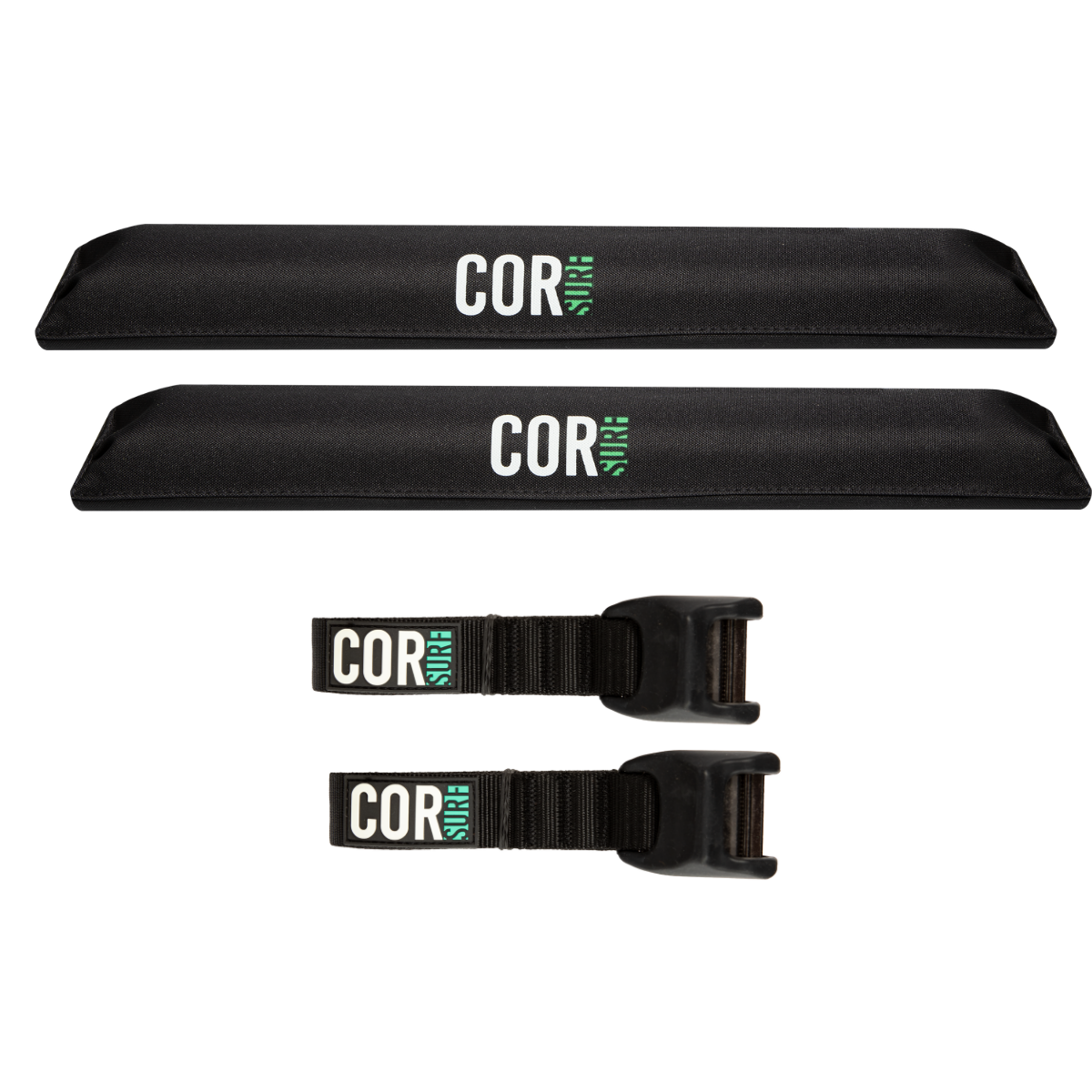 Aero Roof Rack Pad with 10' Scratch-Resistant Tie Downs(Flat Bars) - OVERLANDERS Outfitter