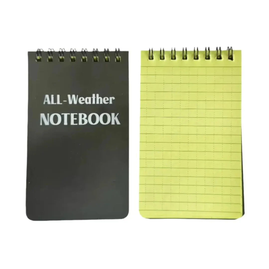 All Weather Notebook by Recycled Firefighter, featuring a durable cover and waterproof pages for outdoor use.