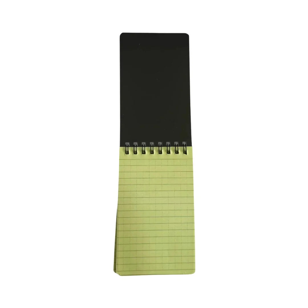 All Weather Notebook by Recycled Firefighter, featuring a durable cover and waterproof pages for outdoor writing.