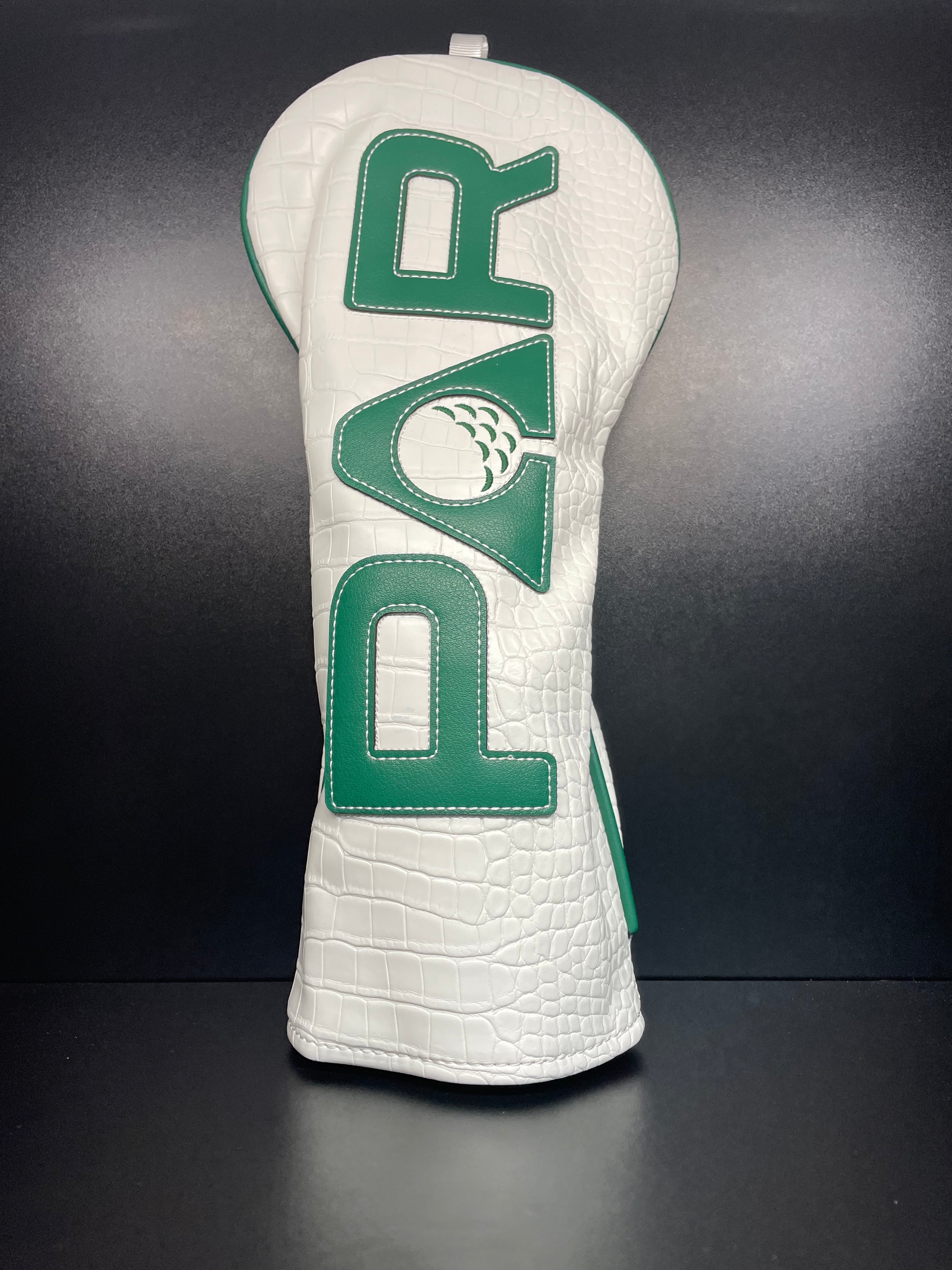 Alligator-shaped golf club headcover by ParWestGolf, designed to protect and decorate golf clubs with a realistic alligator appearance.